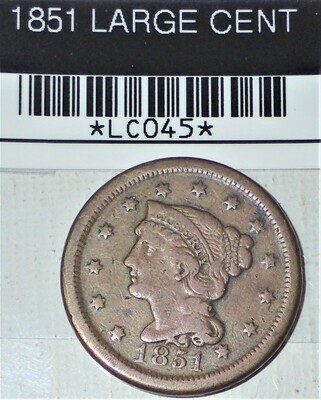 1851 LARGE CENT LC045