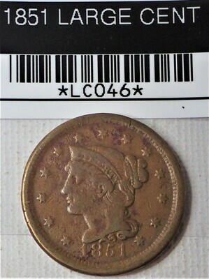 1851 LARGE CENT LC046