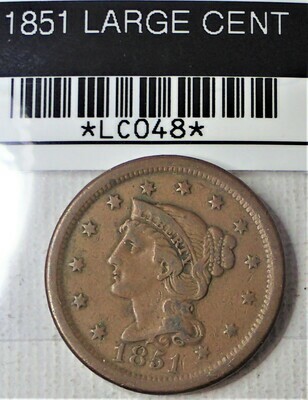 1851 LARGE CENT LC048