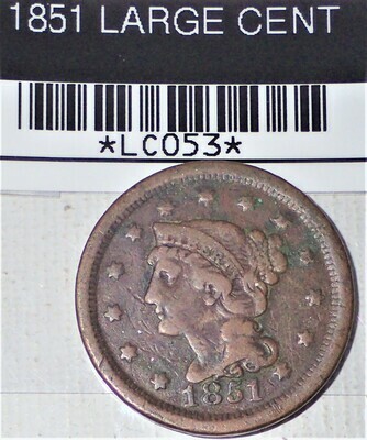 1851 LARGE CENT LC053