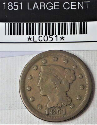 1851 LARGE CENT LC051