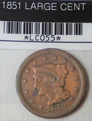 1851 LARGE CENT LC055