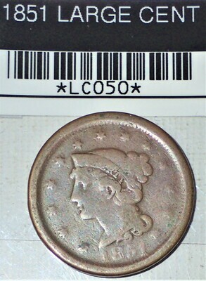 1851 LARGE CENT LC050