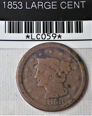 1853 LARGE CENT LC059