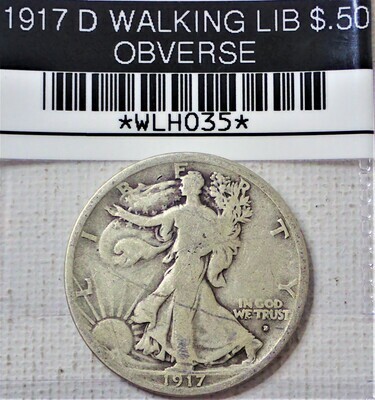 1917 D WALKING LIBERTY 50C OBVERSE WLH035