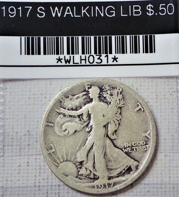 1917 S WALKING LIBERTY 50C WLH031