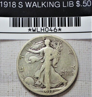 1918 S WALKING LIB $.50 WLHO46