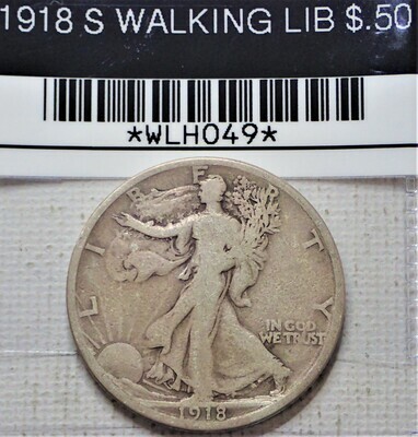 1918 S WALKING LIB $.50 WLHO49