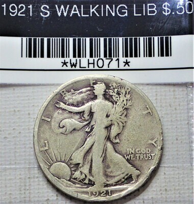 1921 S WALKING LIB $.50 WLHO71