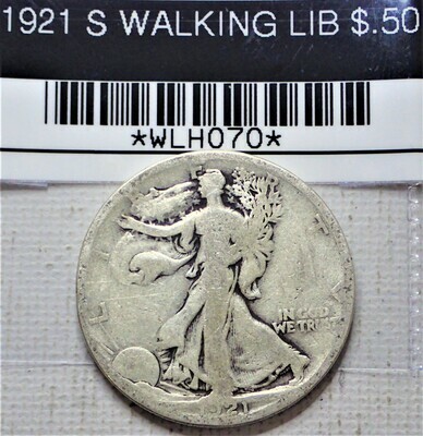 1921 S WALKING LIB $.50 WLHO70