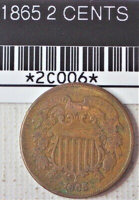 1865 TWO CENT 2C006