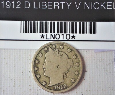 1912 D LIBERTY V NICKEL LN010