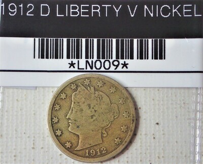 1912 D LIBERTY V NICKEL LN009