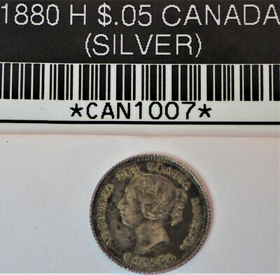 1880  H $.05 CANADA (SILVER) CAN 1007