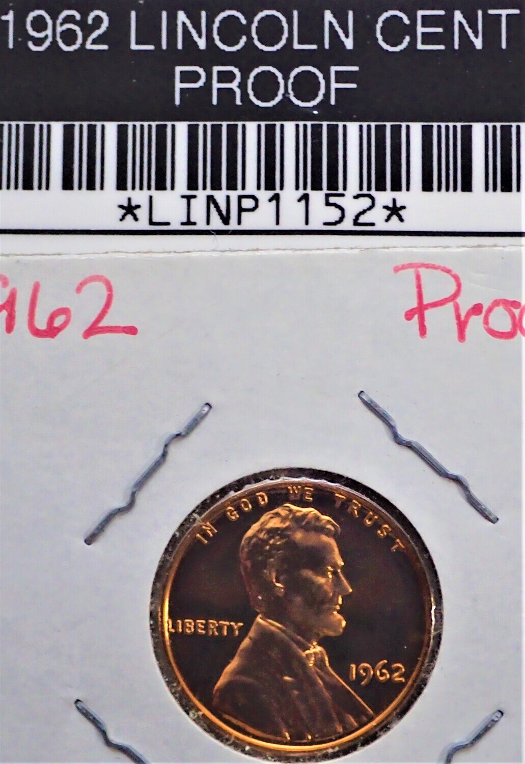 1962 LINCOLN CENT PROOF LINP1152