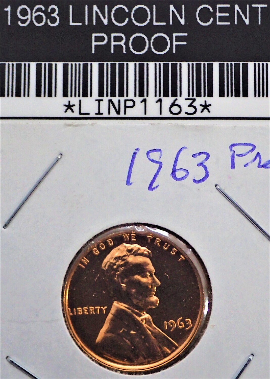 1963 LINCOLN CENT PROOF LINP1163