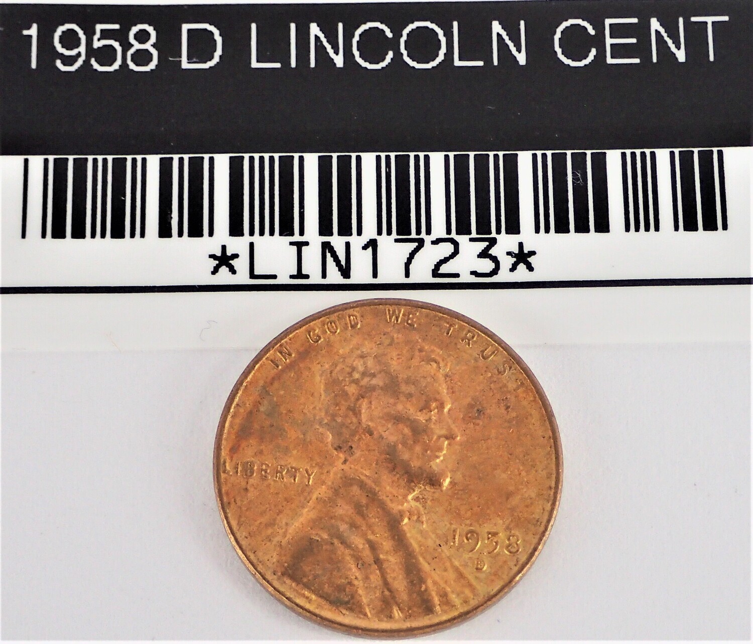 1958 D LINCOLN CENT LIN1723