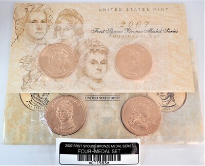 2007 FIRST SPOUSE BRONZE MEDAL SERIES FOUR-MEDAL SET GT1983