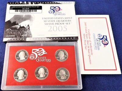 2005 S 50 STATE QUARTERS PROOF SET SILVER PQSS2431