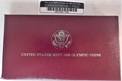 1988 S OLYMPIC COINS SILVER DOLLAR COMMEMORATIVE-1 PIECE MCOM2178