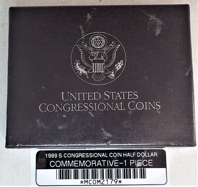 1989 S CONGRESSIONAL COIN HALF DOLLAR COMMEMORATIVE-1 PIECE MCOM2179