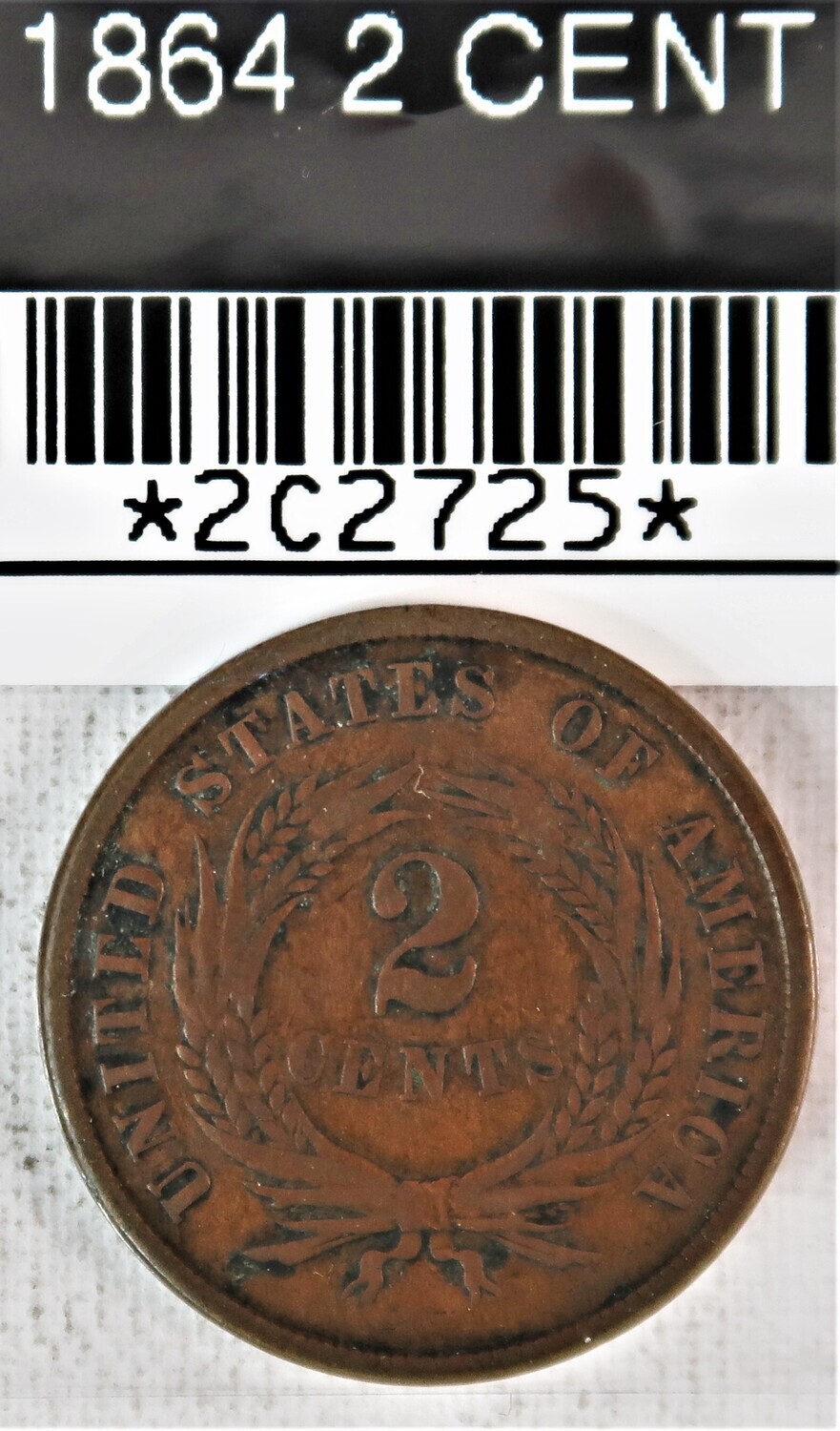 1864 2 CENT