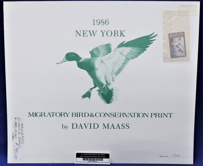 1986 NEW YORK MIGRATORY BIRDS MALLARDS DAVID MAASS 1082/14040