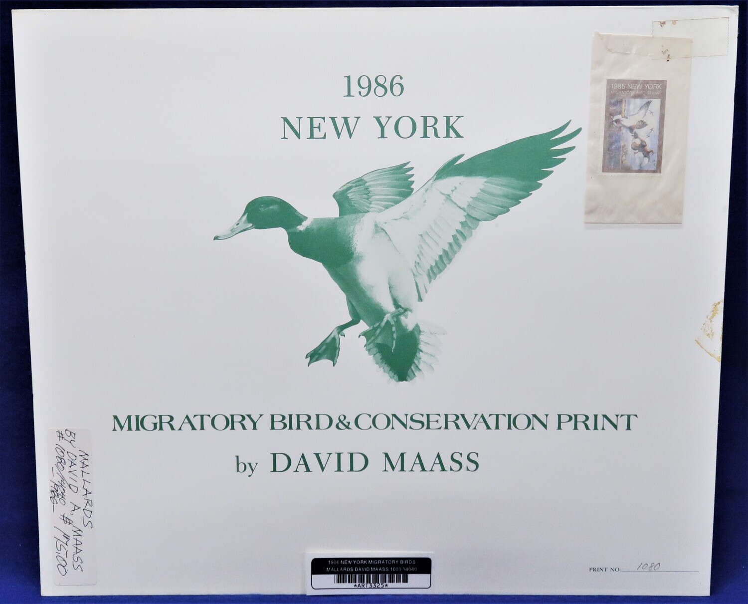 1986 NEW YORK MIGRATORY BIRDS MALLARDS DAVID MAASS 1080/14040