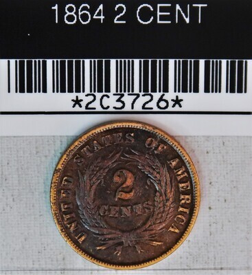 1864 2 CENT