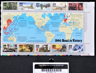 1944 ROAD TO VICTORY STAMP SET