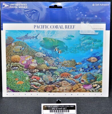 NATURE OF AMERICA PACIFIC CORAL REEF 37C STAMP SET