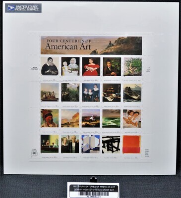 1997 FOUR CENTURIES OF AMERICAN ART CLASSIC COLLECTIONS 32C STAMP SET
