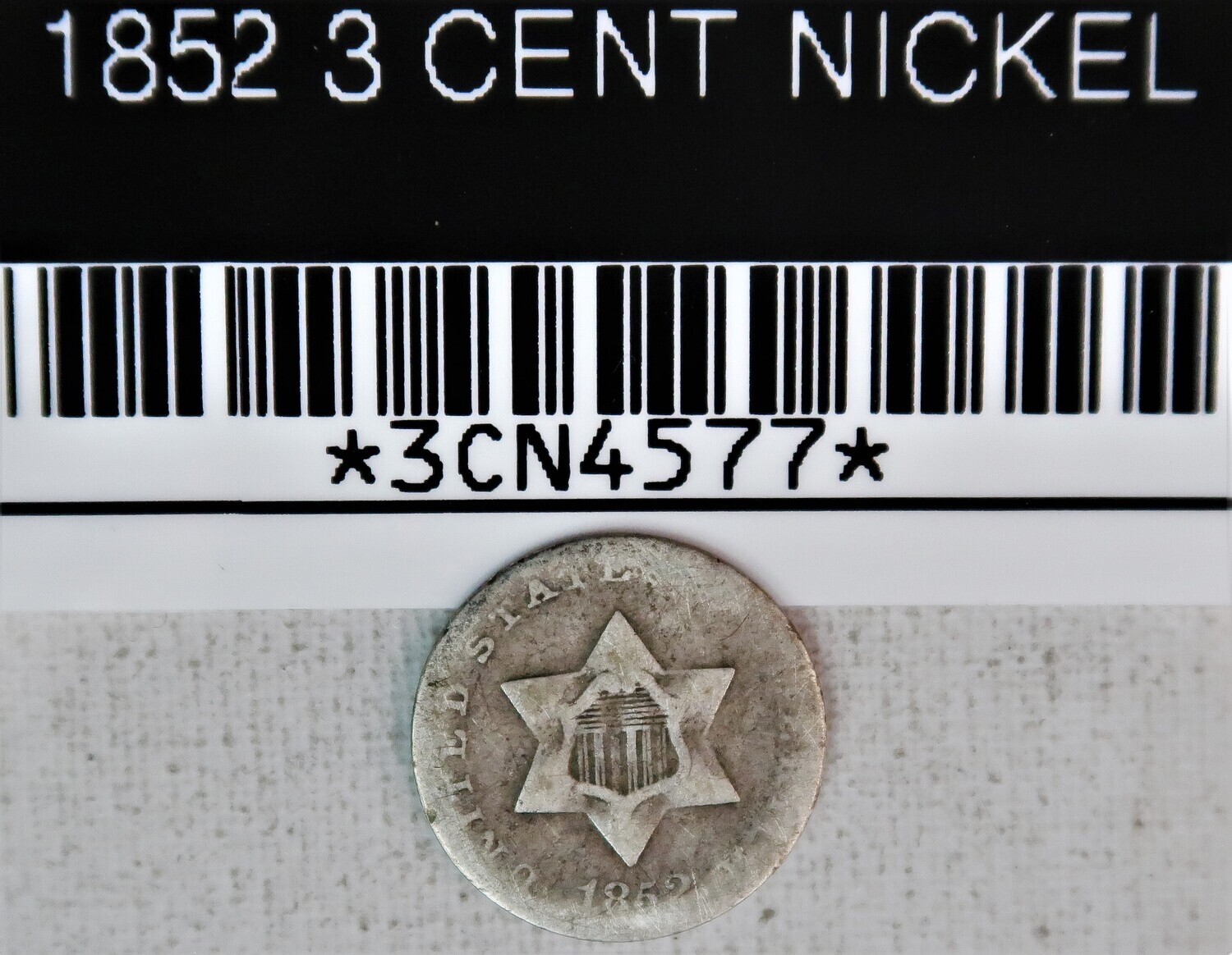1852 3 Cent Nickel 1852 3 Cent Nickel