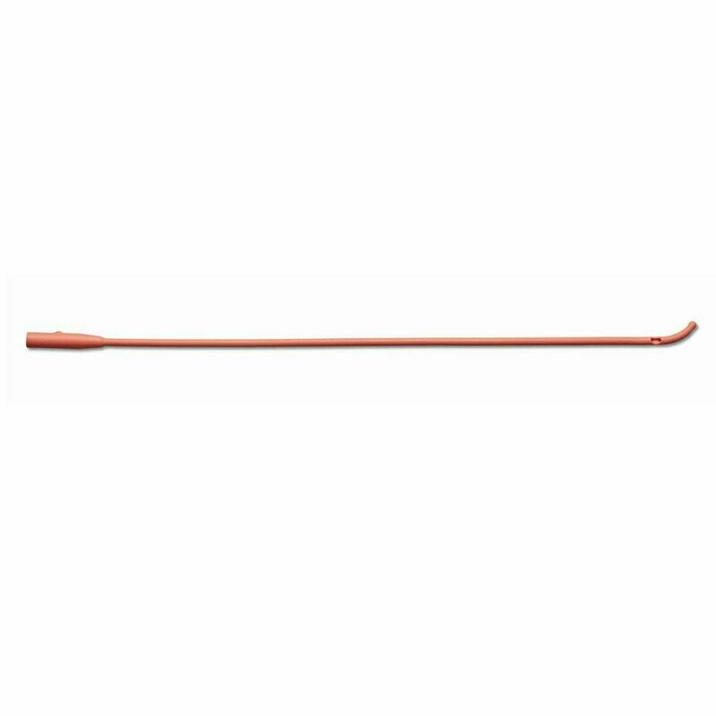 RED RUBBER LATEX URETHRAL CATHETER, COUDE TIP, 12/ BOX