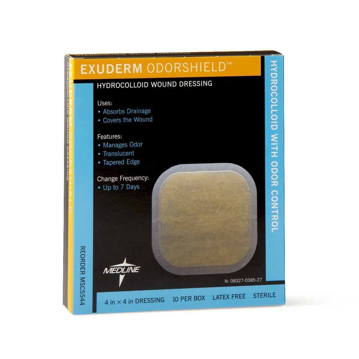 hydrocolloid wound dressing Ultra-Thin Dressings 4x4 Inches (20-Pack) 0.3mm CEEPORT Exuderm Odorshielf Hydrocolloid Wound Dressing