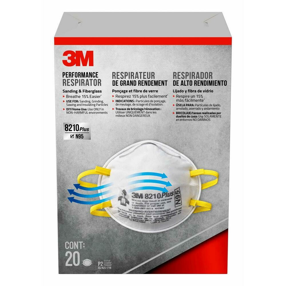 N95 Particulate Respirator 8210 by 3m Healthcare, 20 Per Box