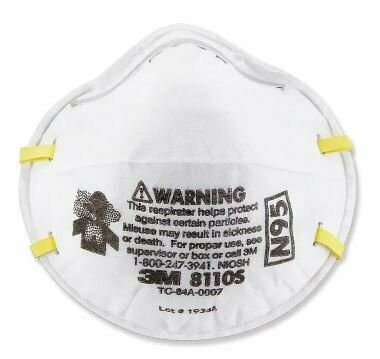 N95 PARTICULATE RESPIRATOR 8110S BY 3M HEALTHCARE, 20/BX