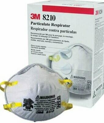 N95 PARTICULATE RESPIRATOR 8210 BY 3M HEALTHCARE, 20/BX