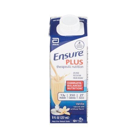 ENSURE PLUS, VANILLA, TETRA PACK, 24/CS