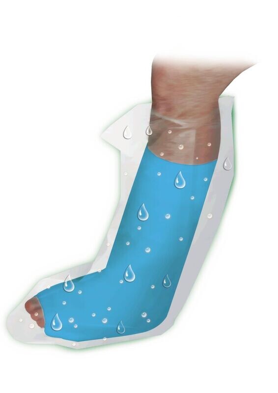 CAST AND BANDAGE PROTECTOR, LEG, 2/PACK