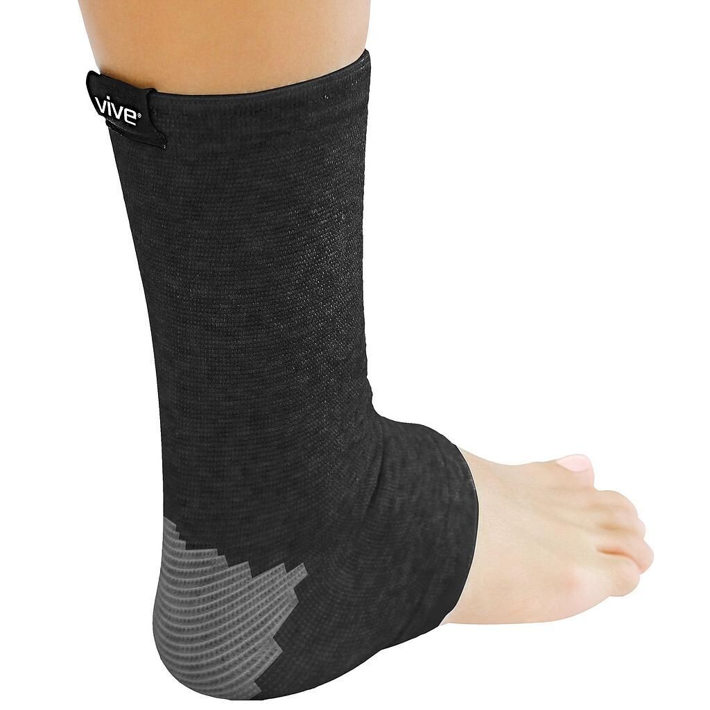 Bamboo Ankle Support by Vive (Pair) - Antimicrobial Bamboo Charcoal - Best  Compression Sleeve for Arthritis, Sprains, Strains, Running, and Court  Sports - Vive Guarantee (Small/Medium) : : Health & Personal Care