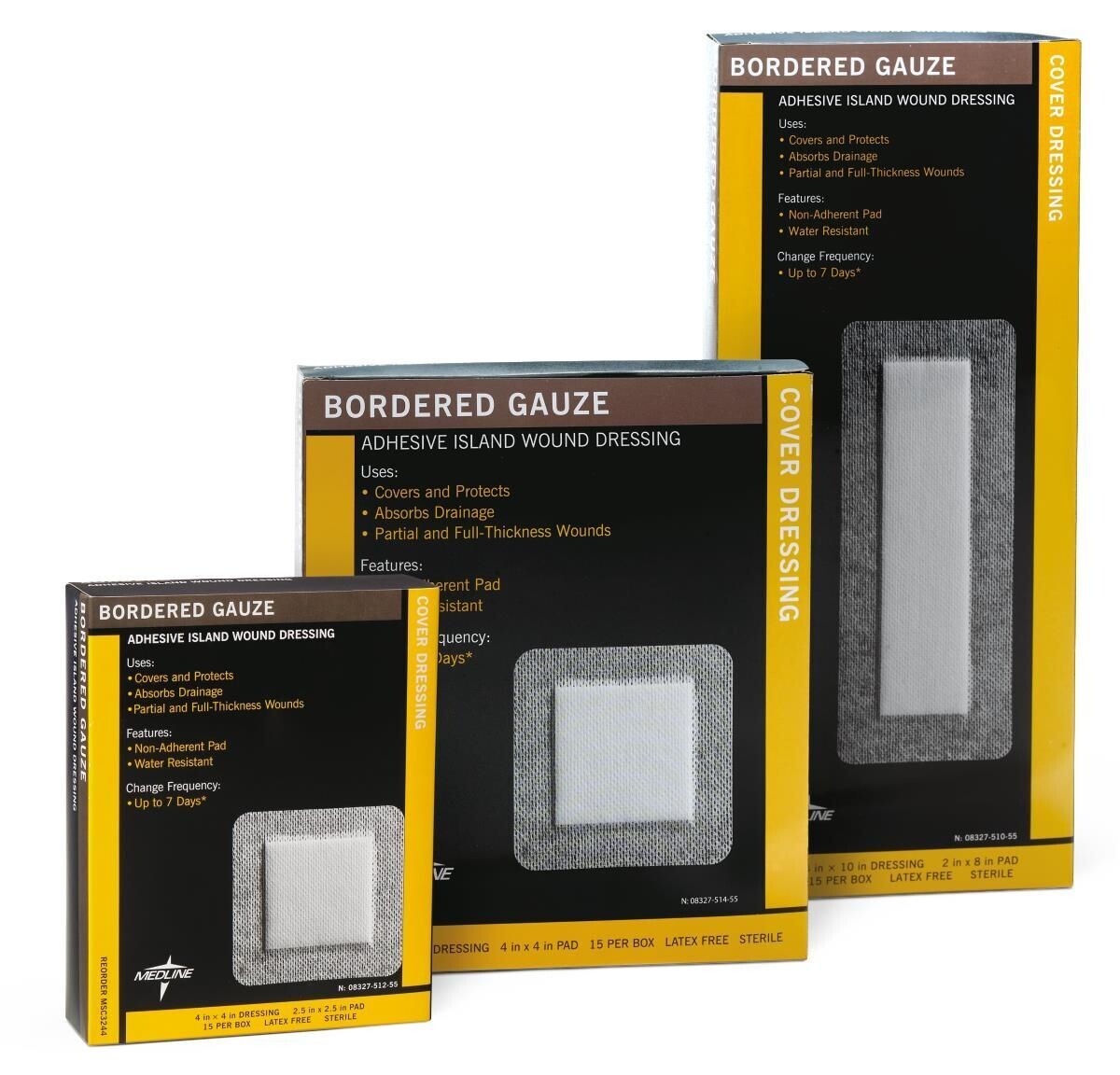 BORDERED GAUZE ISLAND WOUND DRESSING