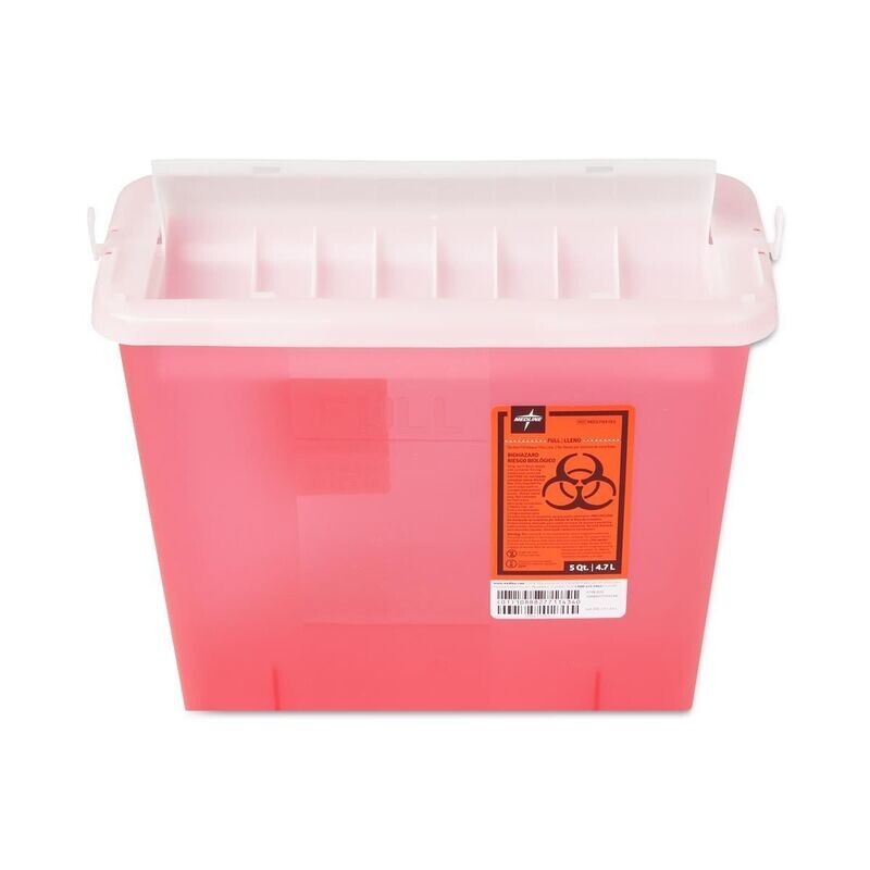 BIOHAZARD DISPOSAL CONTAINER, 5 qt