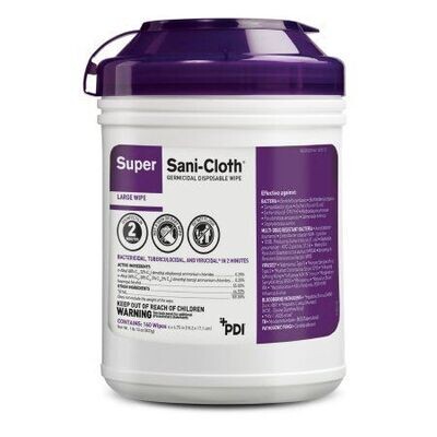 Super Sani-Cloth® GERMICIDAL WIPES, 160 WIPES/ PK