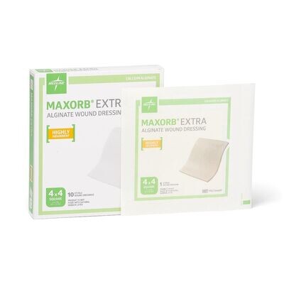 MAXORB EXTRA CMC WOUND DRESSING, 4" x 4"