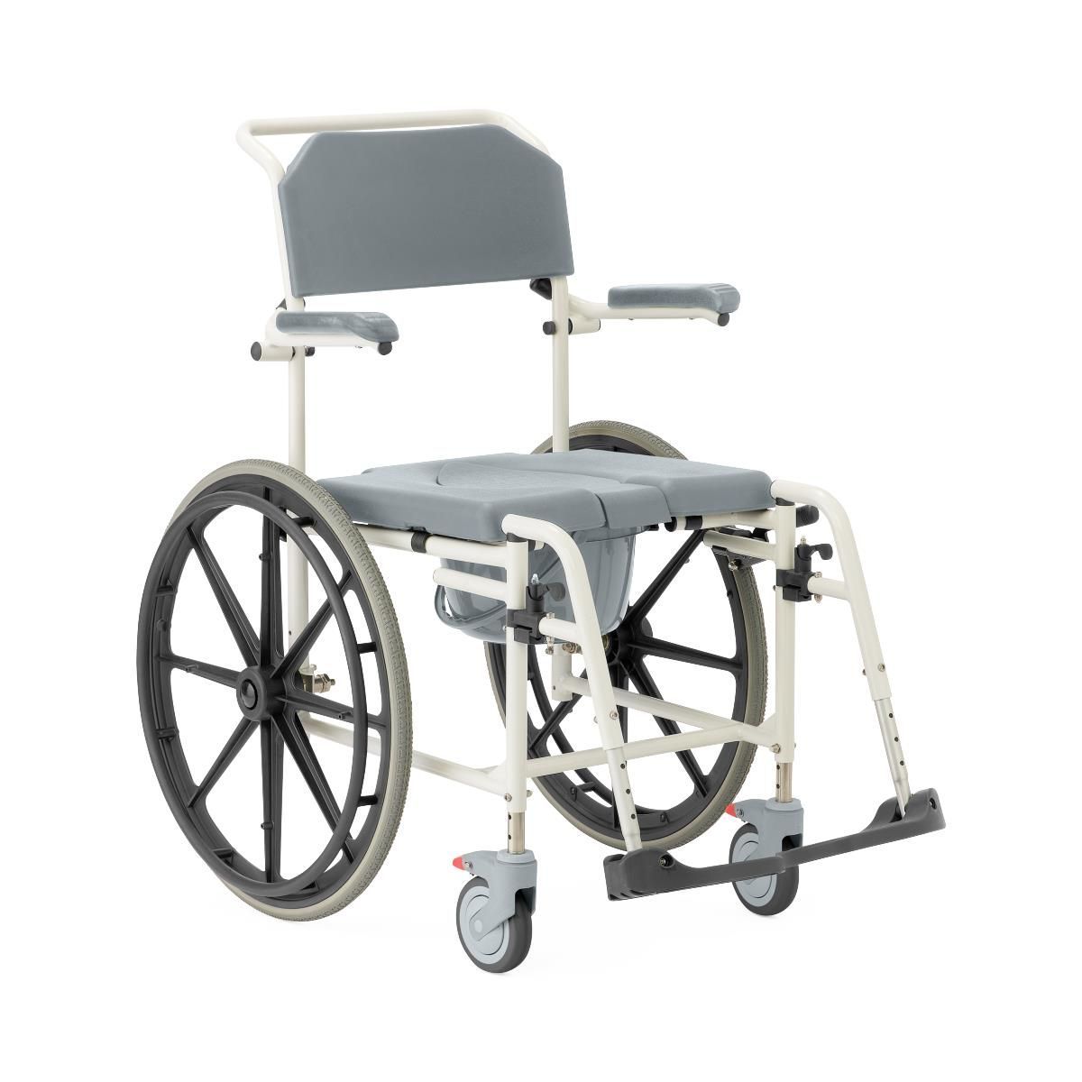 ALUMINUM SHOWER COMMODE WHEELCHAIR