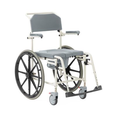 ALUMINUM SHOWER COMMODE WHEELCHAIR