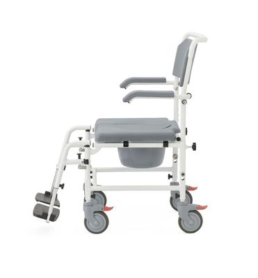 ALUMINUM SHOWER COMMODE TRANSPORT CHAIR