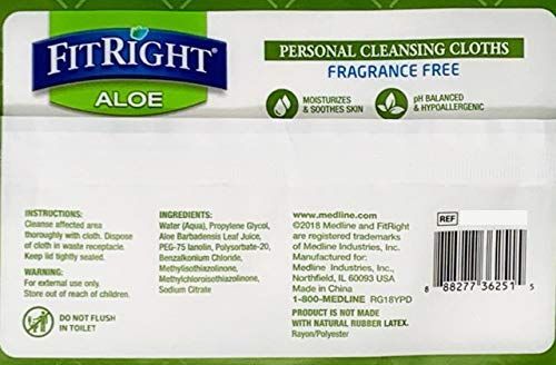 FitRight Aloe Personal Wipes Wet Washcloth Unscented – 6 pack – FinalMedic FitRight Aloe Personal Wipes Wet Washcloth Unscented – 6 pack – FinalMedic