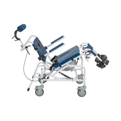 TILTING ALUMINUM REHAB SHOWER CHAIR